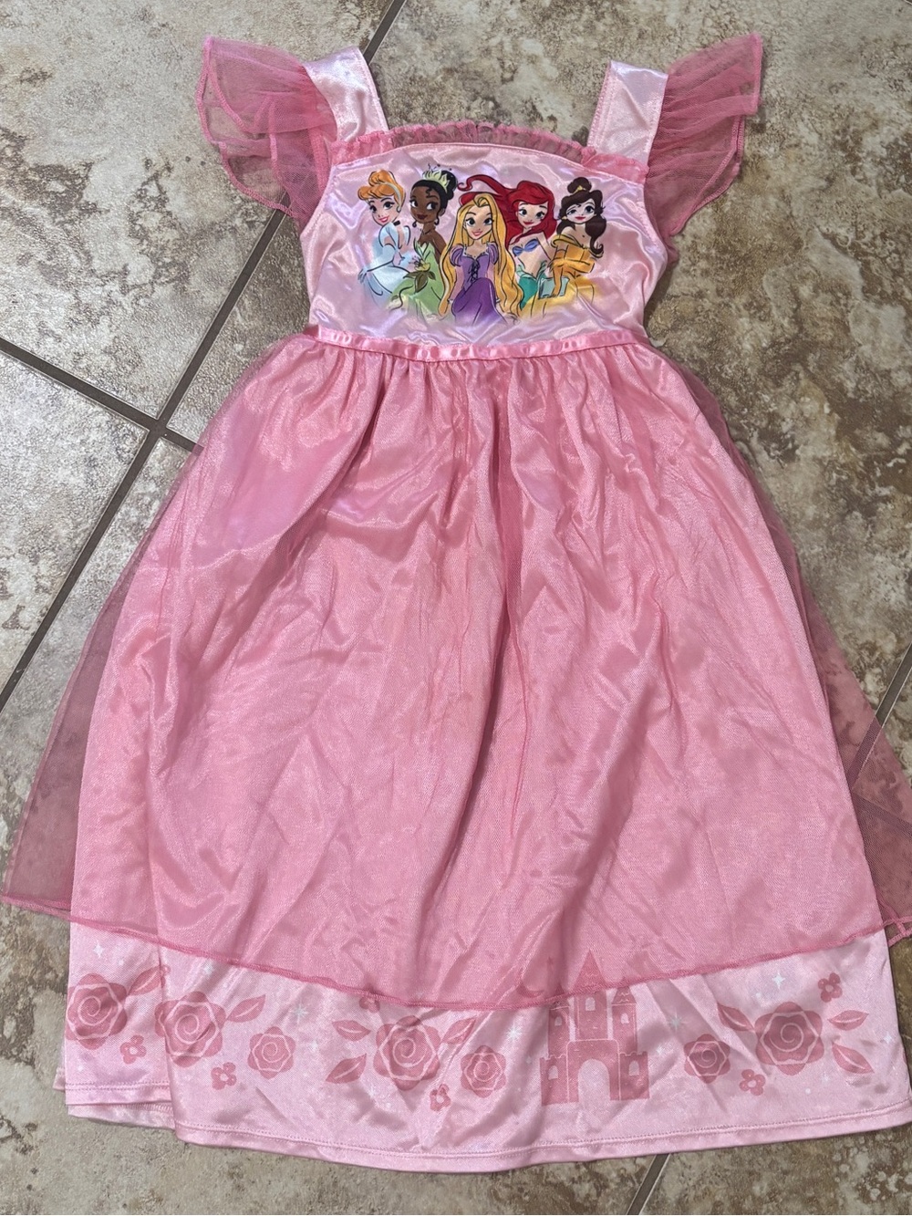 Toddler Girls Disney Pink Princess Night Gown 4T